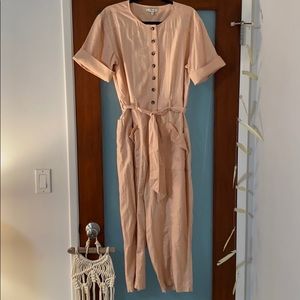 Madewell jumpsuit in peach